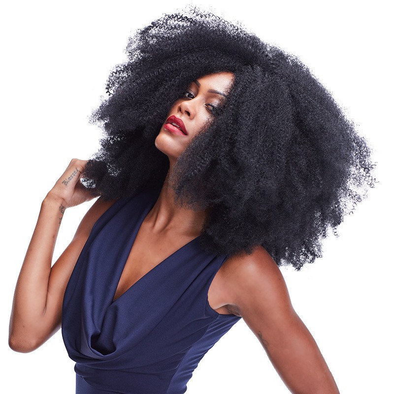 Synthetic Wigs Supplier - Ready to Ship European American Style Top Sales Kanikalen Hair Handle Afro Kinky