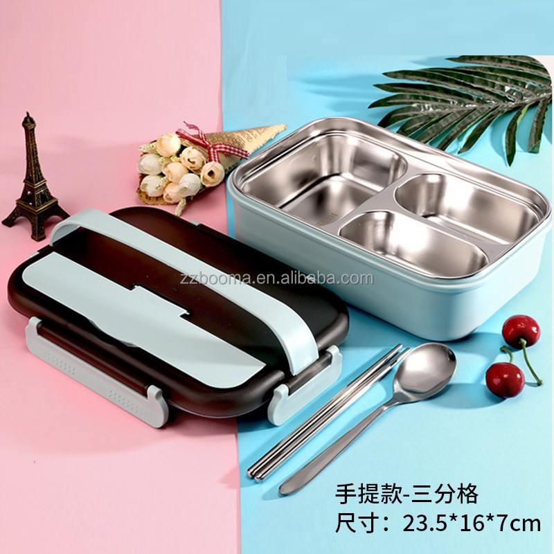 Stainless Steel Lunch Box Factory - 304 with Tableware Household Self Heating with Heating Pad