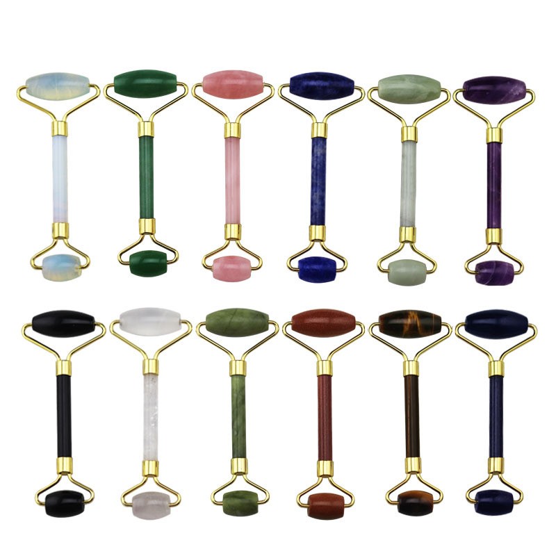 Jade Roller Tools Factory - Natural Jade Roller Gua Sha Age-Defying Quartz for Skin Care
