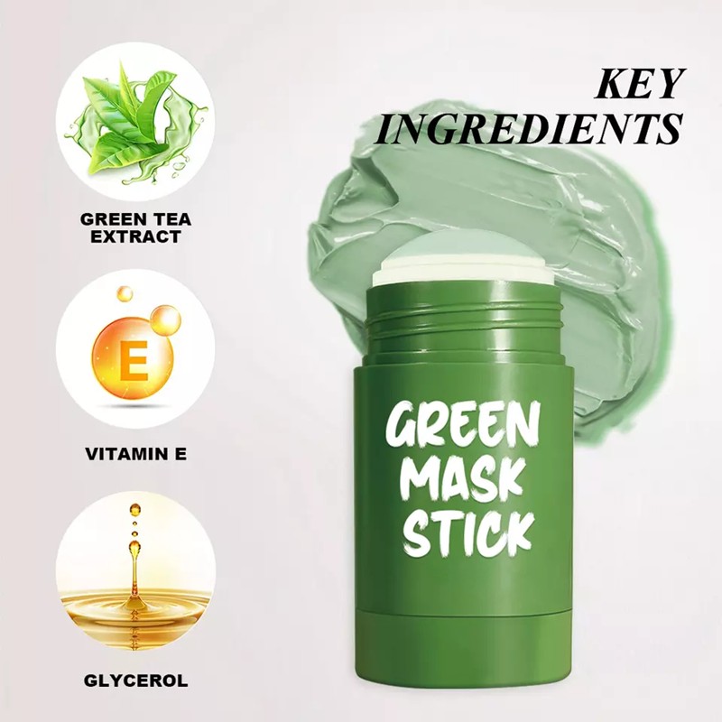 Green Tea Clay Stick Manufacturer - Hot Selling Purifying Clay Stick for Repairing Refreshing Skin