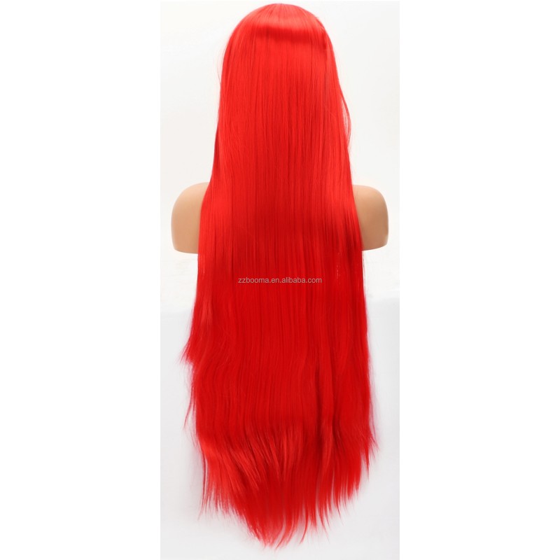 Heat Resistant Wig Manufacturer - Private Label Woman Synthetic Hair Wigs 40 Inch 100 CM Long Straight