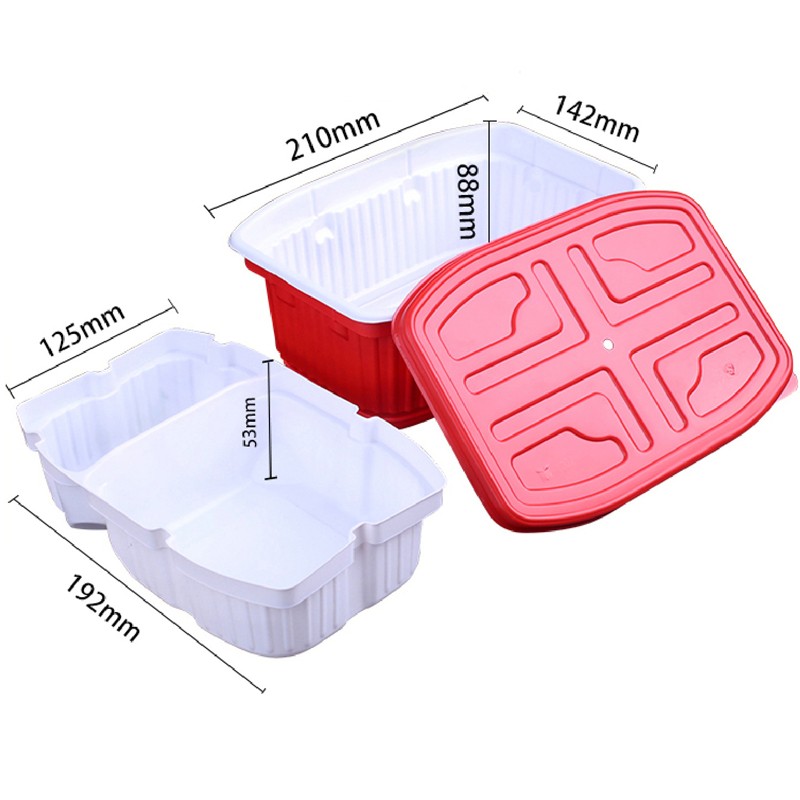Self Heating Packaging Factory - Hot Self Heating Food Packaging Box Hot Pot Rice Noodles Food Grade PP Material