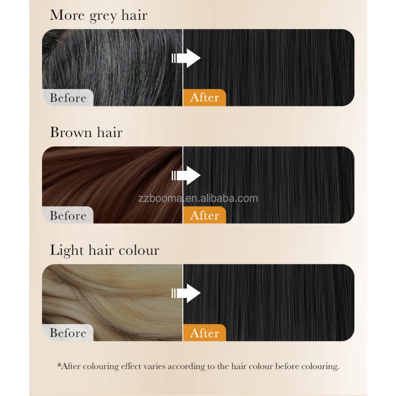 Black Oil Hair Dye Manufacturer - Women's Home Use Easy-to-Apply Hot Product Gel Formula