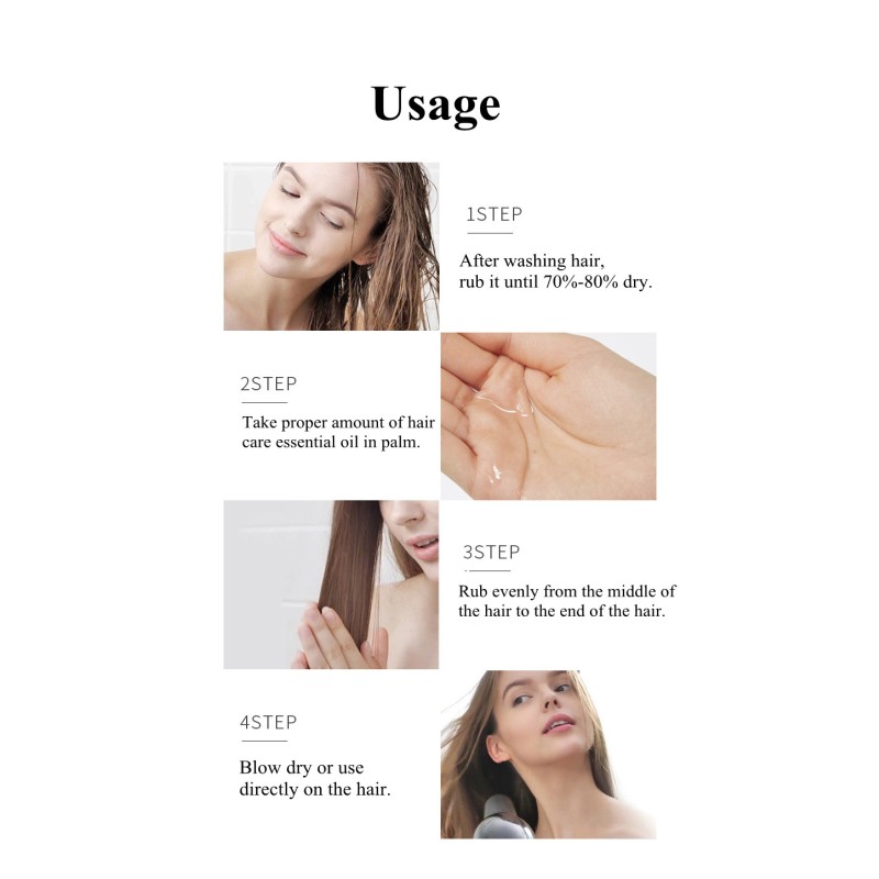 Hair Care Essential Oils Factory - 100ml for Wig Human Hair Oil with Private Label Improve Bifurcation Serum