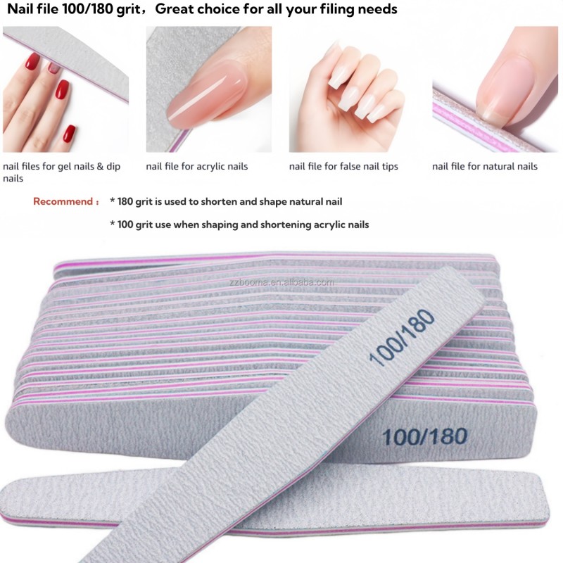 Disposable Nail Files Factory - 2025 New Arrivals Cheaper Professional Set 100/180 Grit