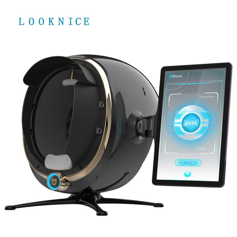 AI Magic Mirror Manufacturer - Portable Moji 3D AI Magic Mirror Face Skin Diagnostics Analyzer Facial Tester