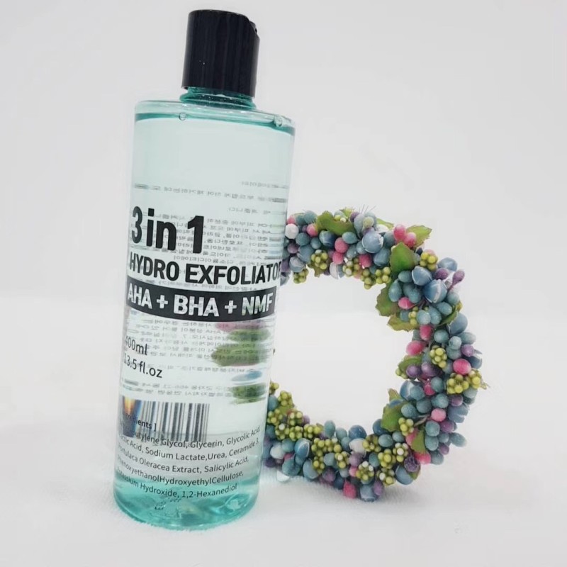 Hydro Exfoliator Solution Manufacturer - 3 in 1 Hydro Exfoliator AHA BHA NMF 400ML Hydra Solution Facial