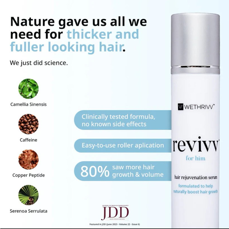 Hair Serum Factory - Revivv Herbal Hair Rejuvenation Roll-On Essence for Scalp Nourishing