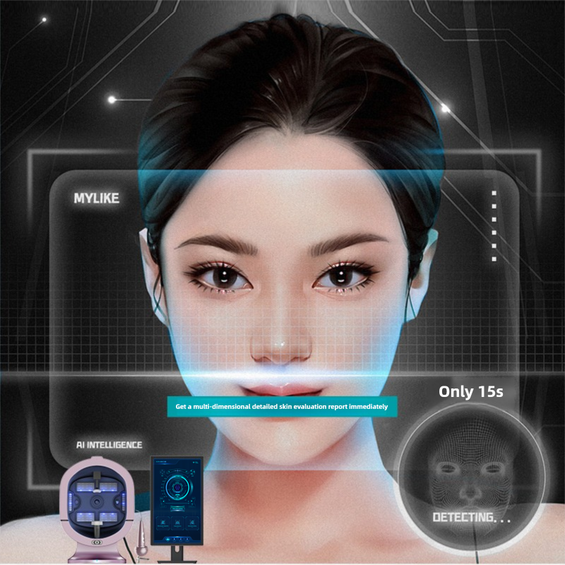 Skin Analyzer Manufacturer - 2025 New Arrival 3D AI Magic Mirror Skin Analyzer Artificial Intelligence Microscopic