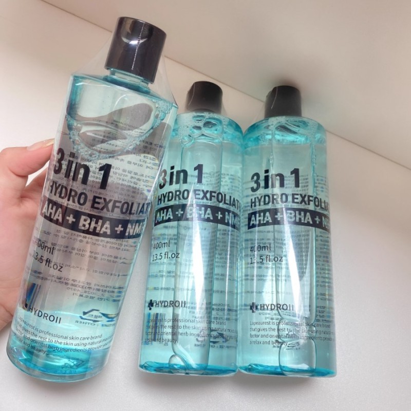 Hydro Exfoliator Solution Manufacturer - 3 in 1 Hydro Exfoliator AHA BHA NMF 400ML Hydra Solution Facial