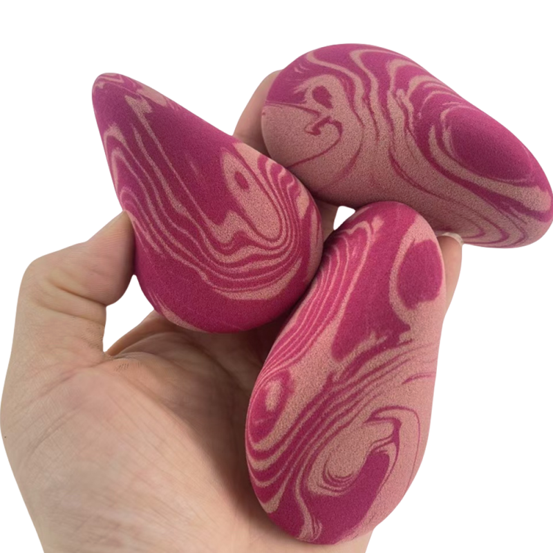 Fan Shape Makeup Sponge Supplier - Customized Super Soft Double Sided Fan Shape Wet Dry Sponge