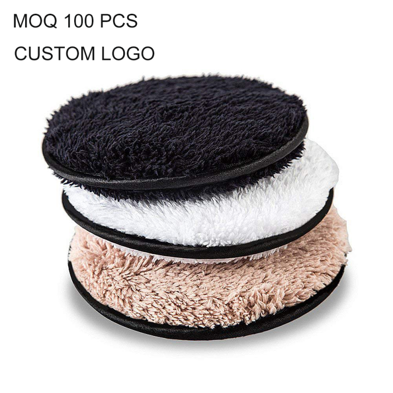 Makeup Remover Pads Manufacturer - Eco Friendly Custom Logo Makeup Remover Puff Facial Cleansing Pads