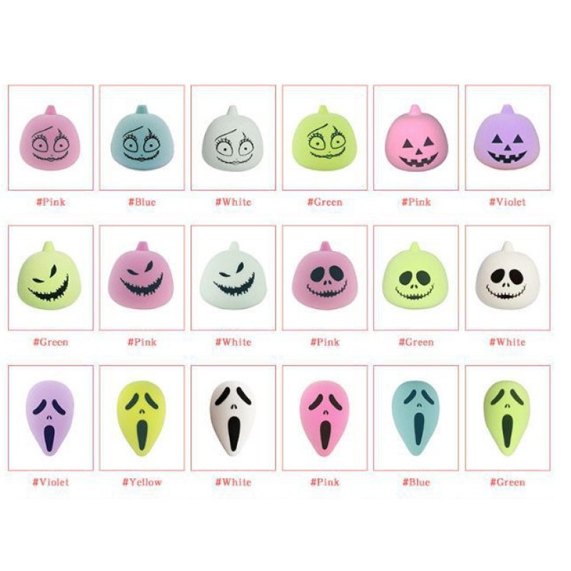 Halloween Sponge Packaging Manufacturer - Custom Makeup Sponge Box Ghost Pumpkin Grimace Private Label