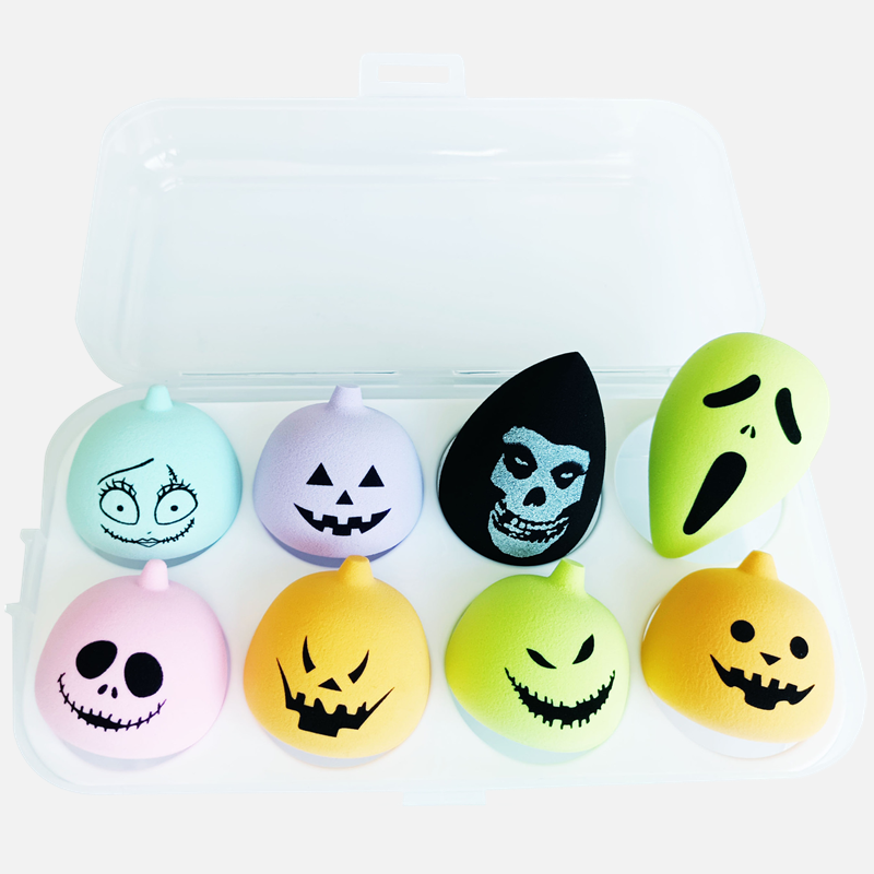 Halloween Sponge Packaging Manufacturer - Custom Makeup Sponge Box Ghost Pumpkin Grimace Private Label