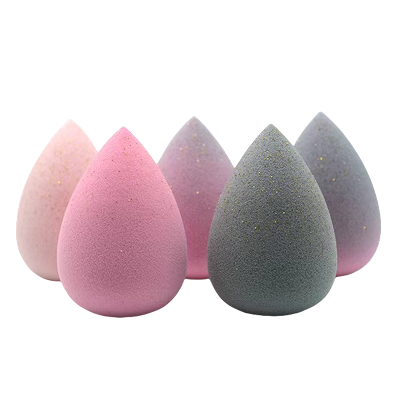 Glitter Makeup Sponge Factory - Sparkling Gold Powder Hydrophilic Latex Free Soft Blender