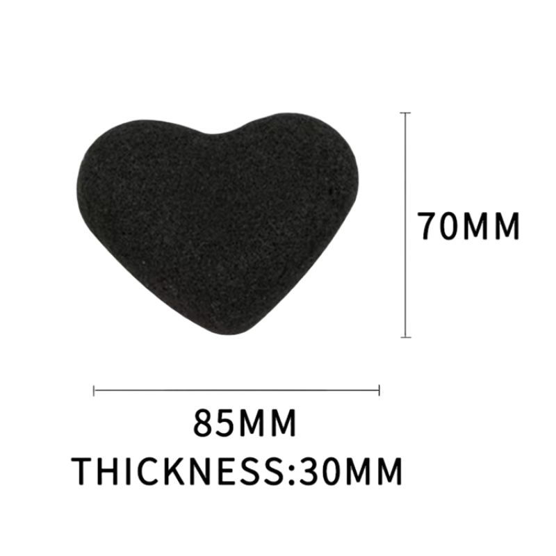 Washable Konjac Sponge Manufacturer - 100% Natural Organic Washable Heart Shape Konjac Baby Sponge