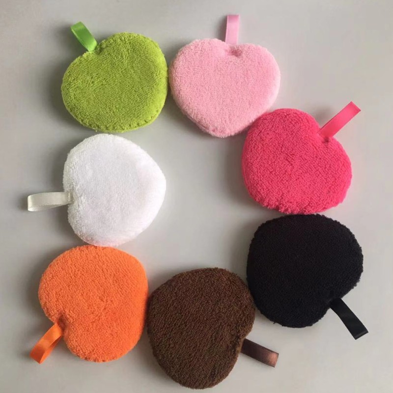 Heart Shape Makeup Pads Supplier - Popular Vegan Heart Shape Makeup Remover Pads Customized OEM
