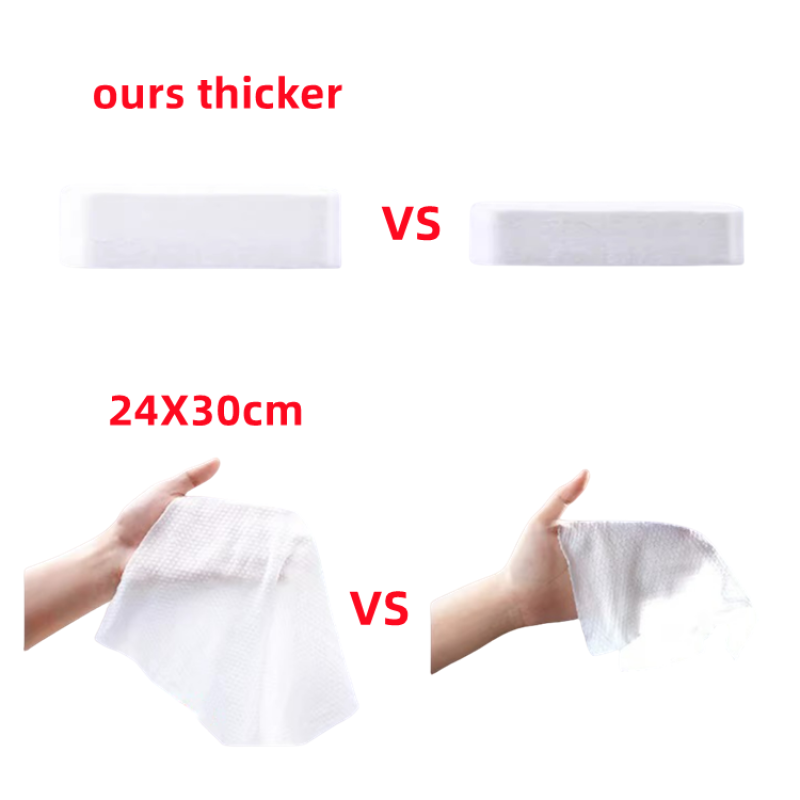 Compressed Towel Supplier - Custom Disposable Towel Thicker 24X30cm Portable Reusable for Travel