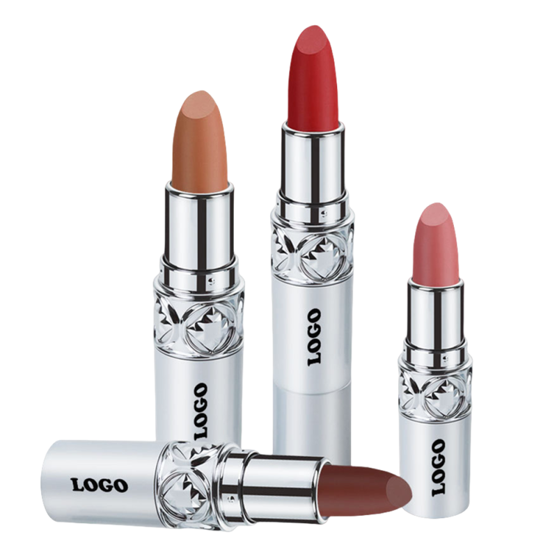 Custom Lipstick Factory - Custom Luxury Matte Lipstick Velvet Finish Long-lasting Full Coverage