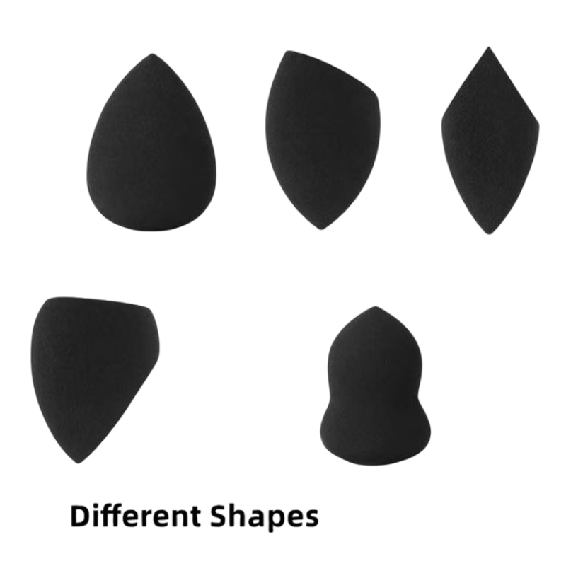 Black Makeup Sponge Manufacturer - Super Soft Premium Material Beauty Sponge with Custom Logo