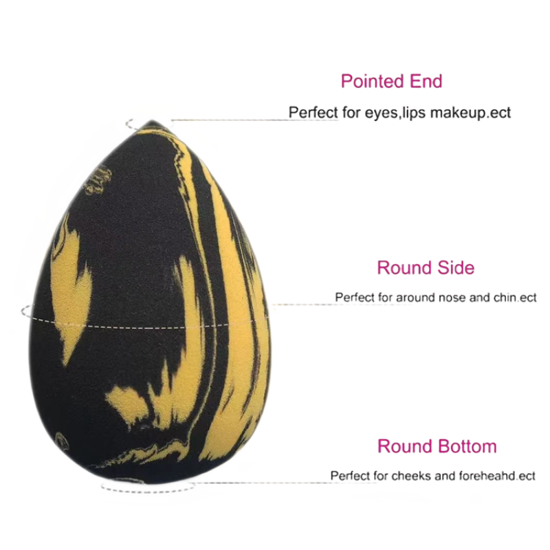 Marble Makeup Sponge Factory - Wholesale Latex Free Double Color Mixed Vegan Beauty Sponge
