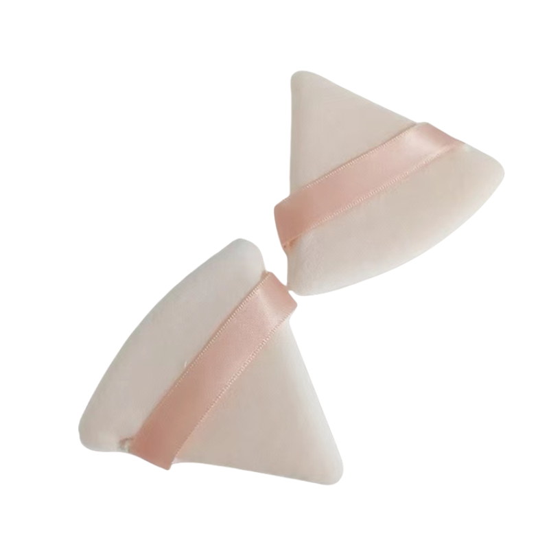 Triangle Powder Puff Manufacturer - Wholesale Black Pink Gray Beige Soft Velvet Cosmetic Puffs