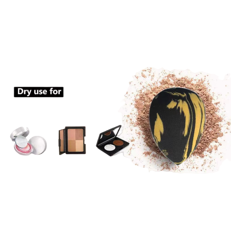 Marble Makeup Sponge Factory - Wholesale Latex Free Double Color Mixed Vegan Beauty Sponge