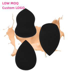 Black Makeup Sponge Manufacturer - Super Soft Premium Material Beauty Sponge with Custom Logo