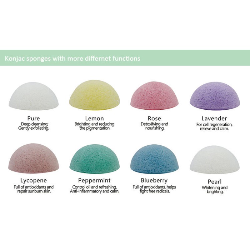 Konjac Beauty Sponge Manufacturer - Hot Wholesale 100% Natural Konjac Facial Wash Custom Packaging