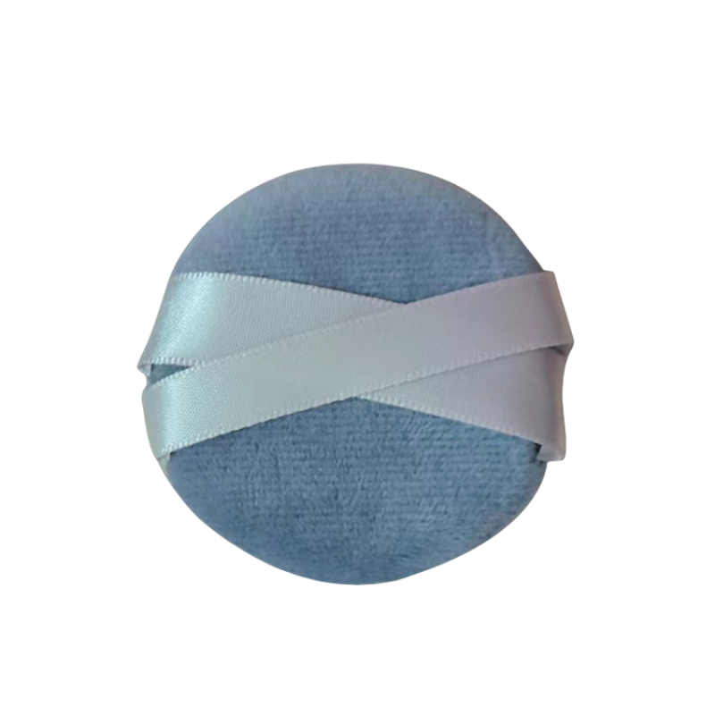 Gray Powder Puff Supplier - Wholesale Super Soft Gray Powder Puff Soft Velvet Cosmetic Puff