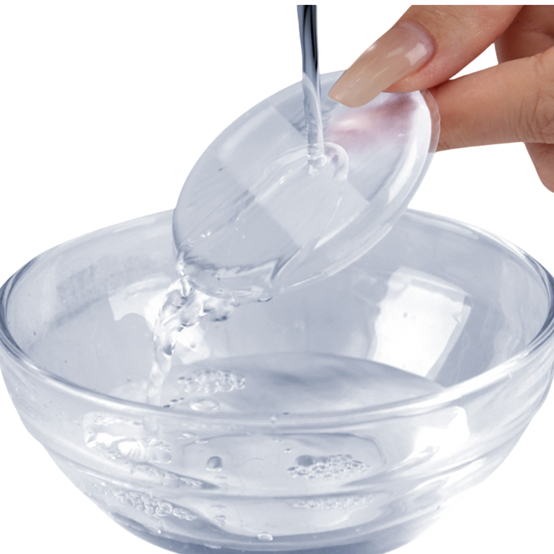 Silicone Powder Puff Supplier - Transparent Teardrop Powder Puff Personalized Label Cosmetic Puff