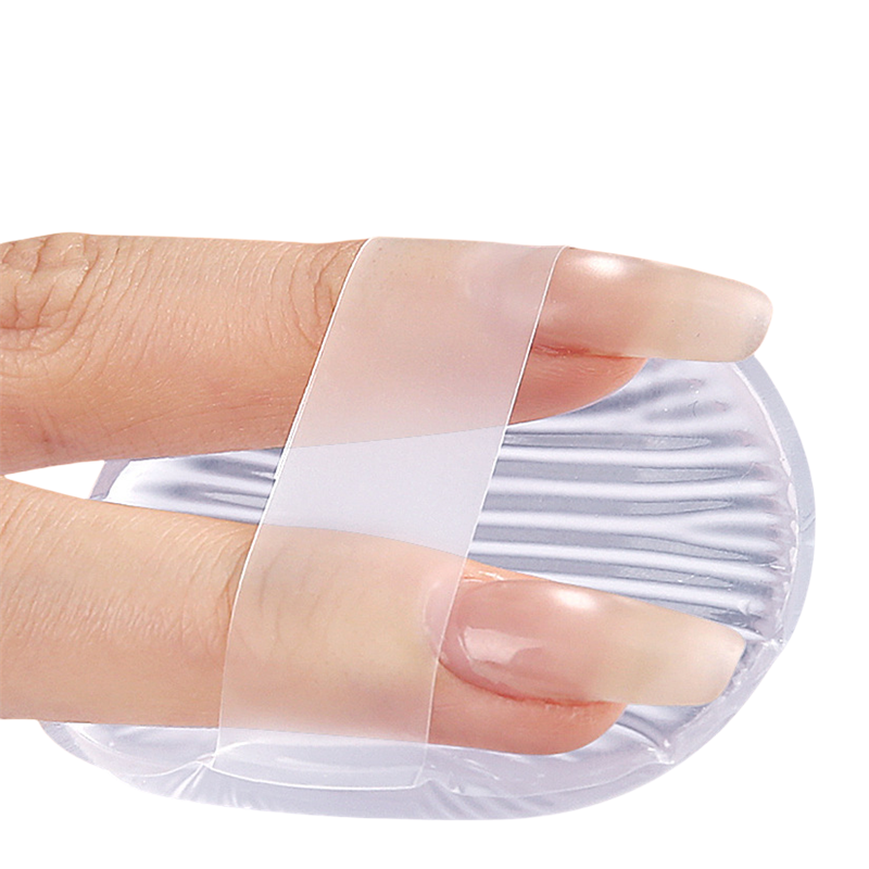 Silicone Powder Puff Supplier - Transparent Teardrop Powder Puff Personalized Label Cosmetic Puff