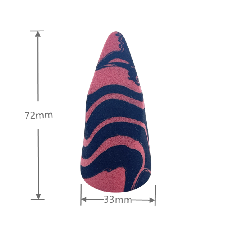 Special Shape Makeup Sponge Manufacturer - Tongue Shaped Irregular Cosmetic Puff Wet Dry Dual Use