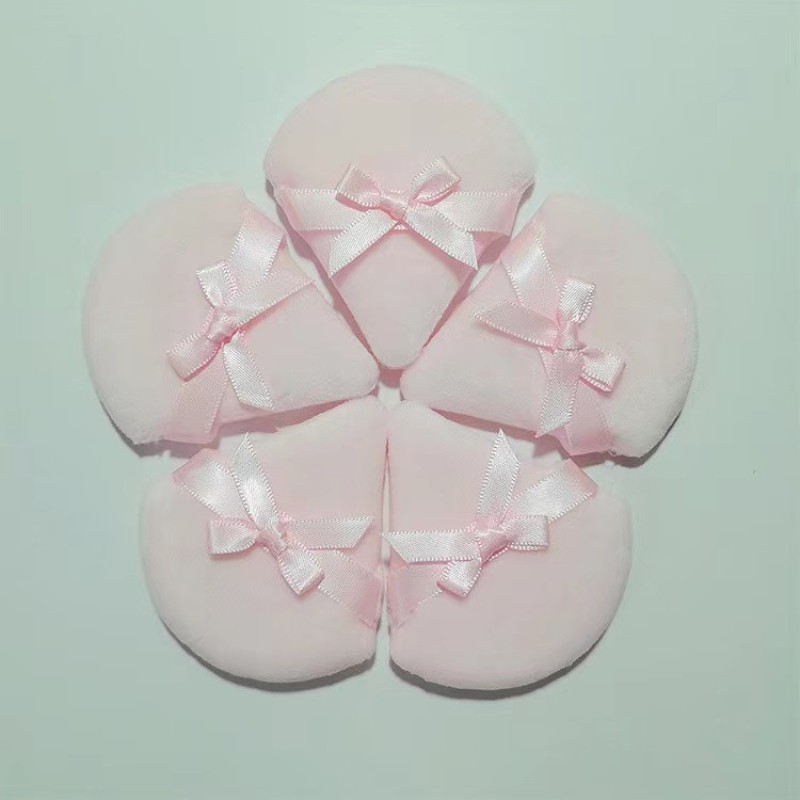 Triangle Powder Puff Supplier - Pink Cue Triangle Ultra Soft Washable Black Velour Face Puff