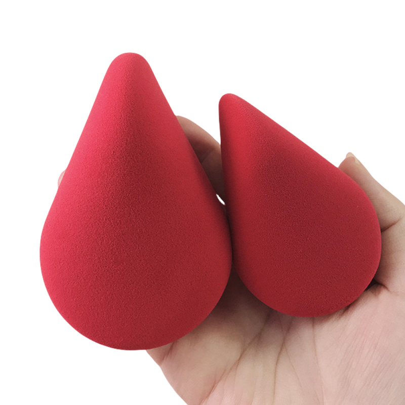 Fan Shape Makeup Sponge Supplier - Customized Super Soft Double Sided Fan Shape Wet Dry Sponge