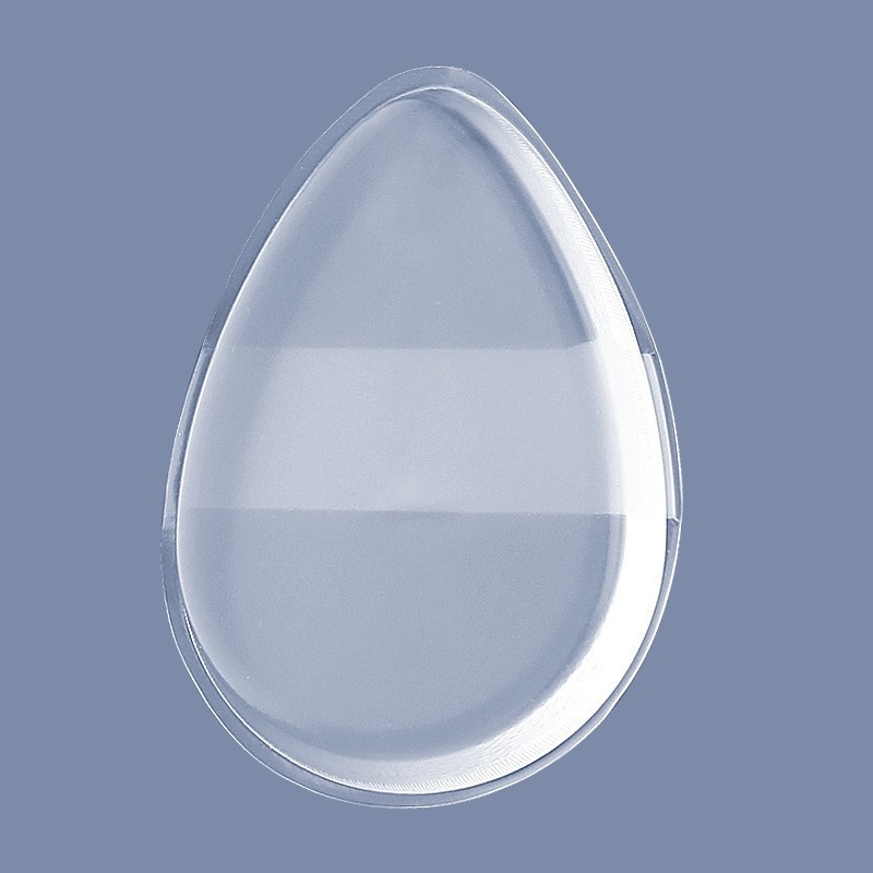 Silicone Powder Puff Supplier - Transparent Teardrop Powder Puff Personalized Label Cosmetic Puff