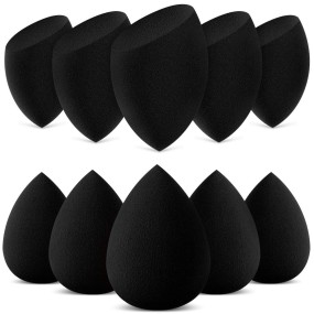 Black Makeup Blender Factory - Custom Logo Soft Vegan Black Makeup Blender Beauty Sponge