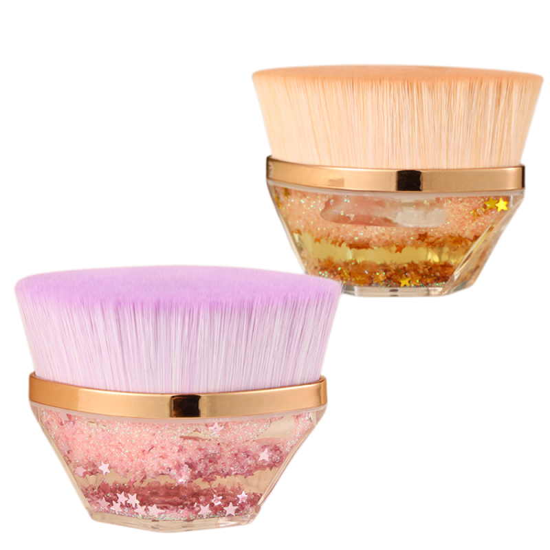 Foundation Makeup Brush Factory - Private Label Single Black Foundation Flat Top Kabuki Brush