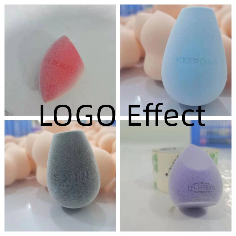 Teardrop Beauty Sponge Factory - Low MOQ Custom Logo Teardrop Microfiber Velvet Latex Free Sponge