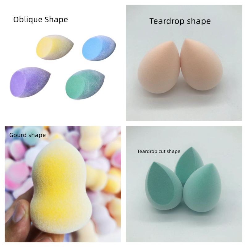 Teardrop Beauty Sponge Factory - Low MOQ Custom Logo Teardrop Microfiber Velvet Latex Free Sponge