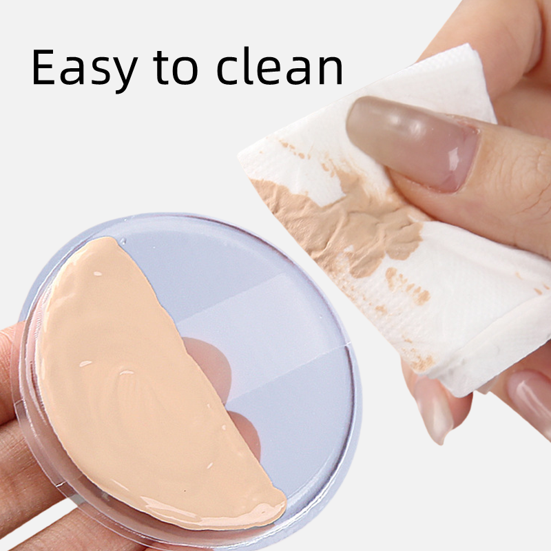 Silicone Powder Puff Supplier - Transparent Teardrop Powder Puff Personalized Label Cosmetic Puff