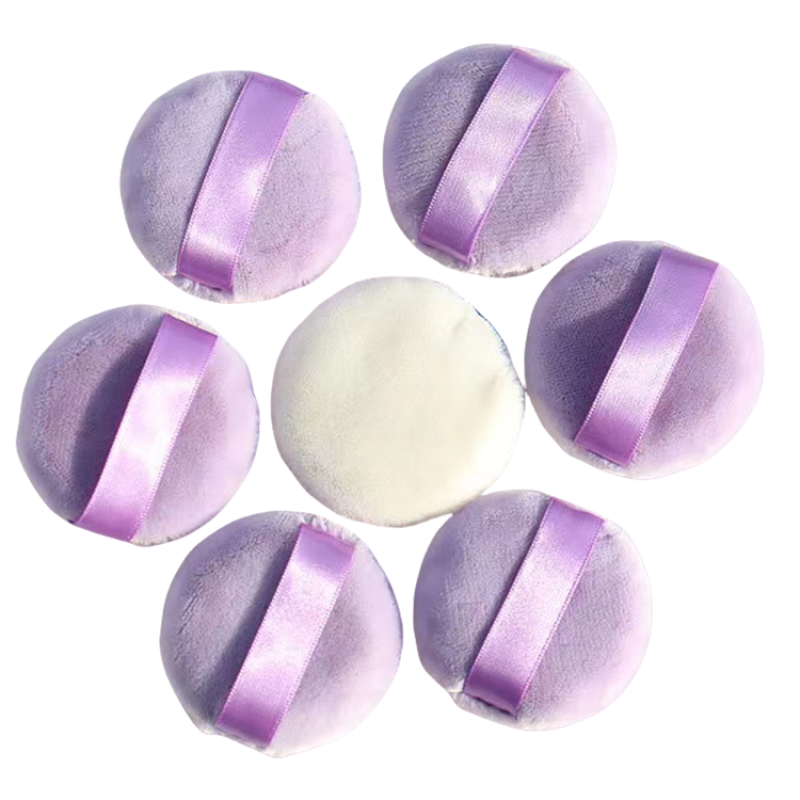 Circle Powder Puff Factory - Standing Velvet Loose Powder Puff Soft Circle High Quality