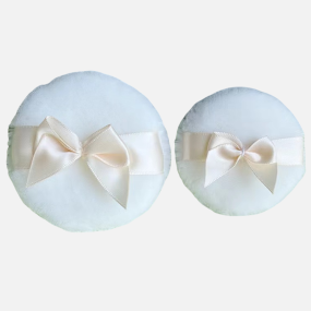 Hand Sewn Powder Puff Supplier - High Quality Bow Velour Double Sided Loose Powder Puff