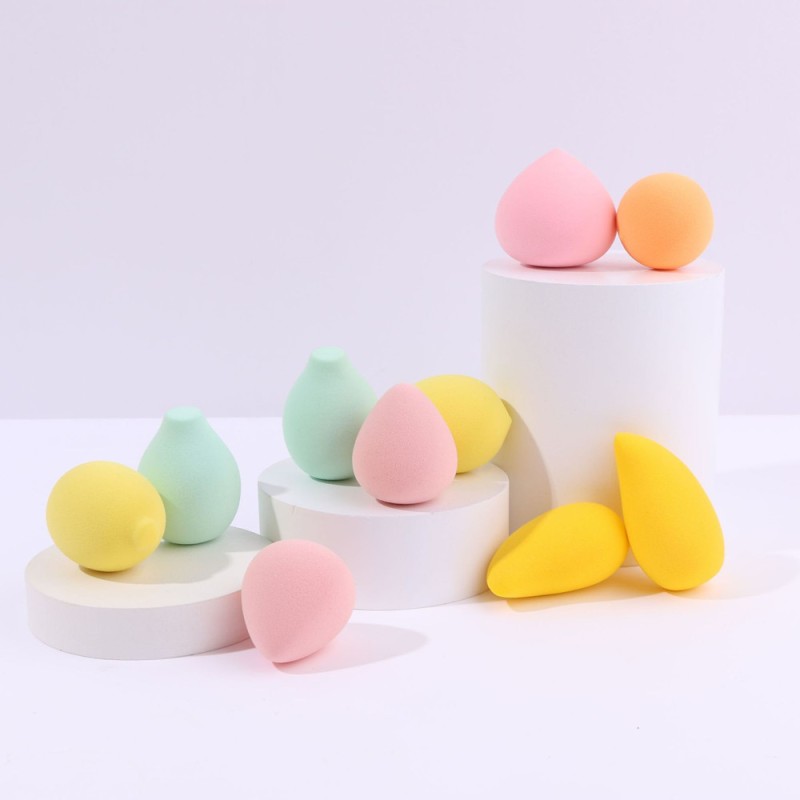Fruit Shape Makeup Sponge Manufacturer - Mango Shape Soft Non-latex Beauty Makeup Blender Sponge