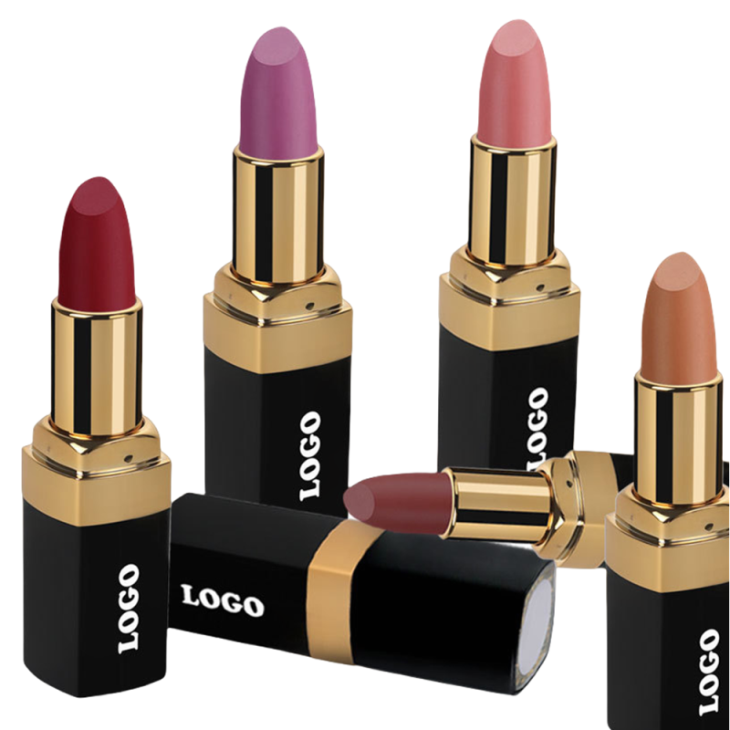 Golden Lipstick Supplier - Create Your Brand Golden Matte Velvet Finish Long-lasting Transfer Proof