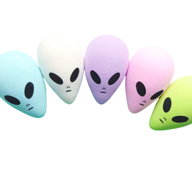 Alien Makeup Sponge Supplier - Halloween Alien Vegan Beauty Sponge Latex Free Makeup Blender