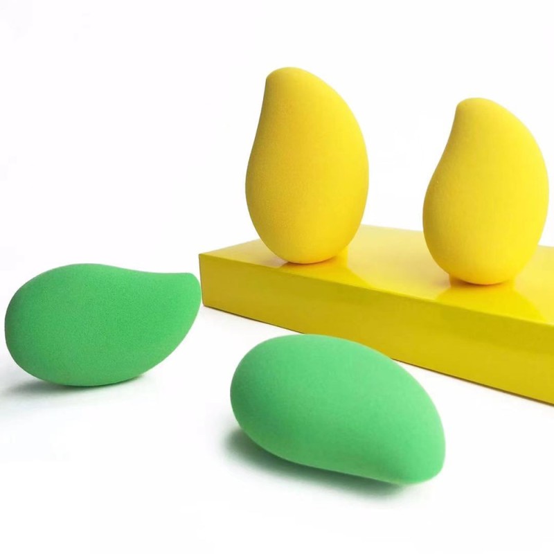 Fruit Shape Makeup Sponge Manufacturer - Mango Shape Soft Non-latex Beauty Makeup Blender Sponge