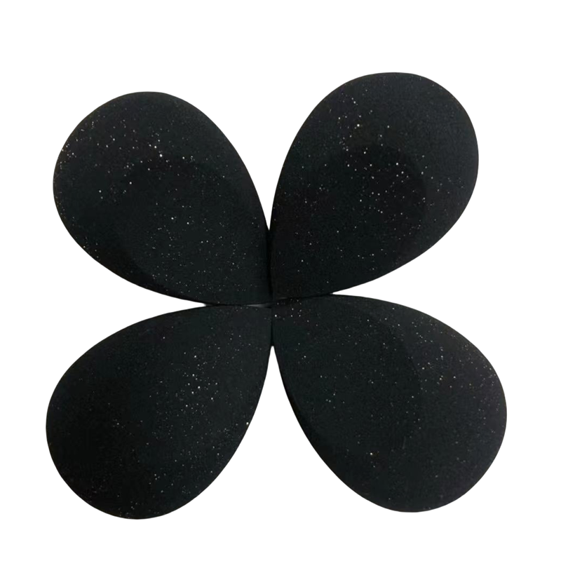 Glitter Makeup Sponge Factory - Sparkling Gold Powder Hydrophilic Latex Free Soft Blender