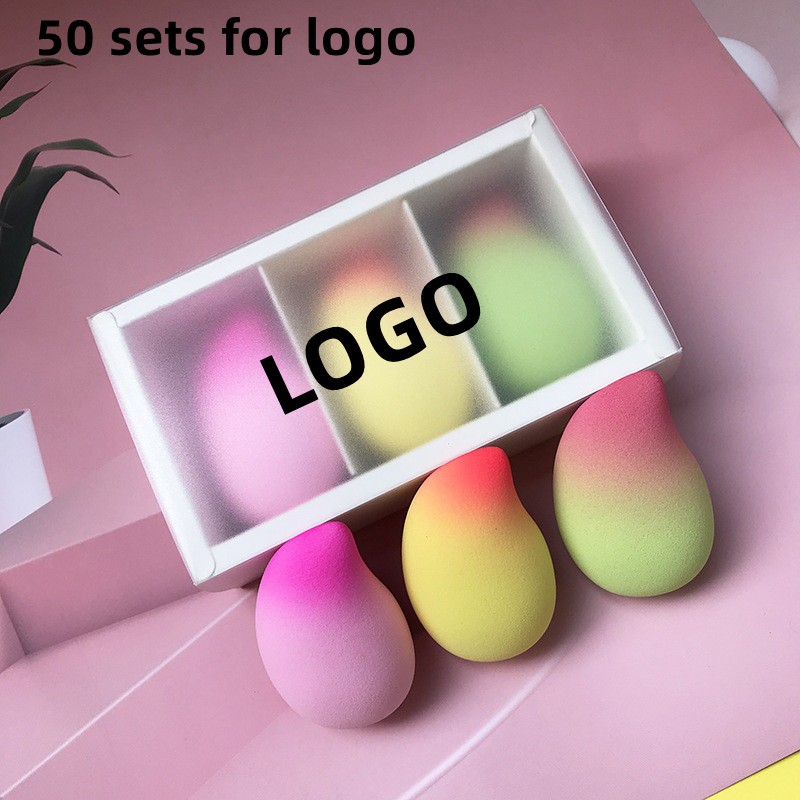 Fruit Makeup Sponge Set Manufacturer - 3 Pieces Lemon Avocado Strawberry Latex Free Sponge Set with Box
