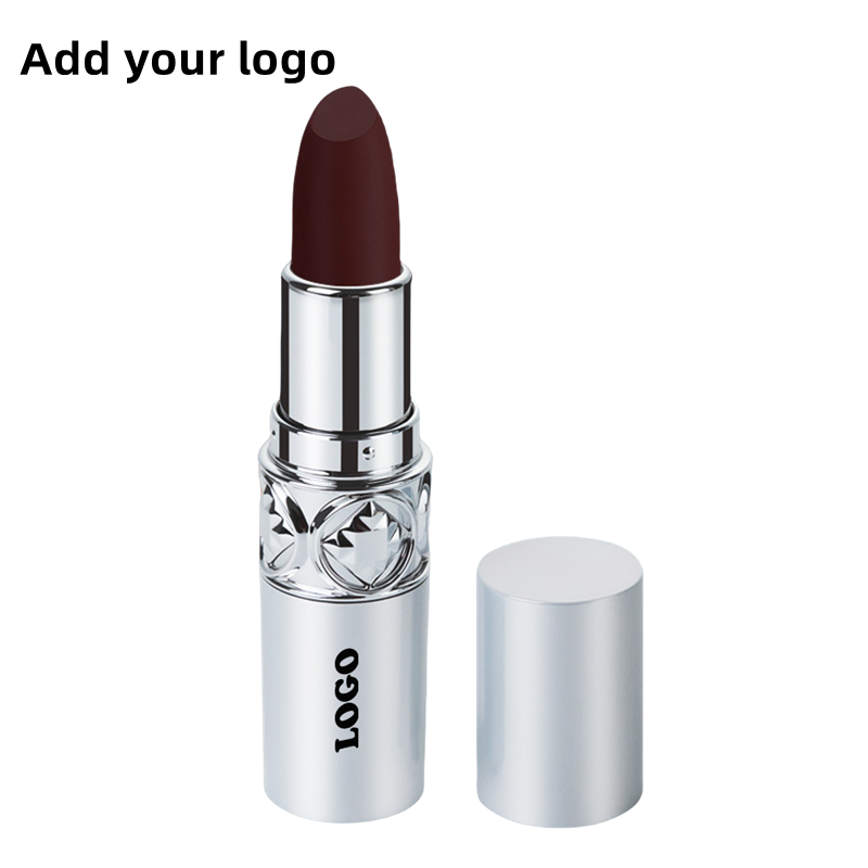 Matte Lipstick Supplier - Low MOQ Private Label Velvet Matte Lipstick Long-Lasting Silver Pink